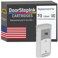 DoorStepInk Brand for HP 70 130-ml (C9451A) Light Gray Remanufactured in the USA Ink Cartridge