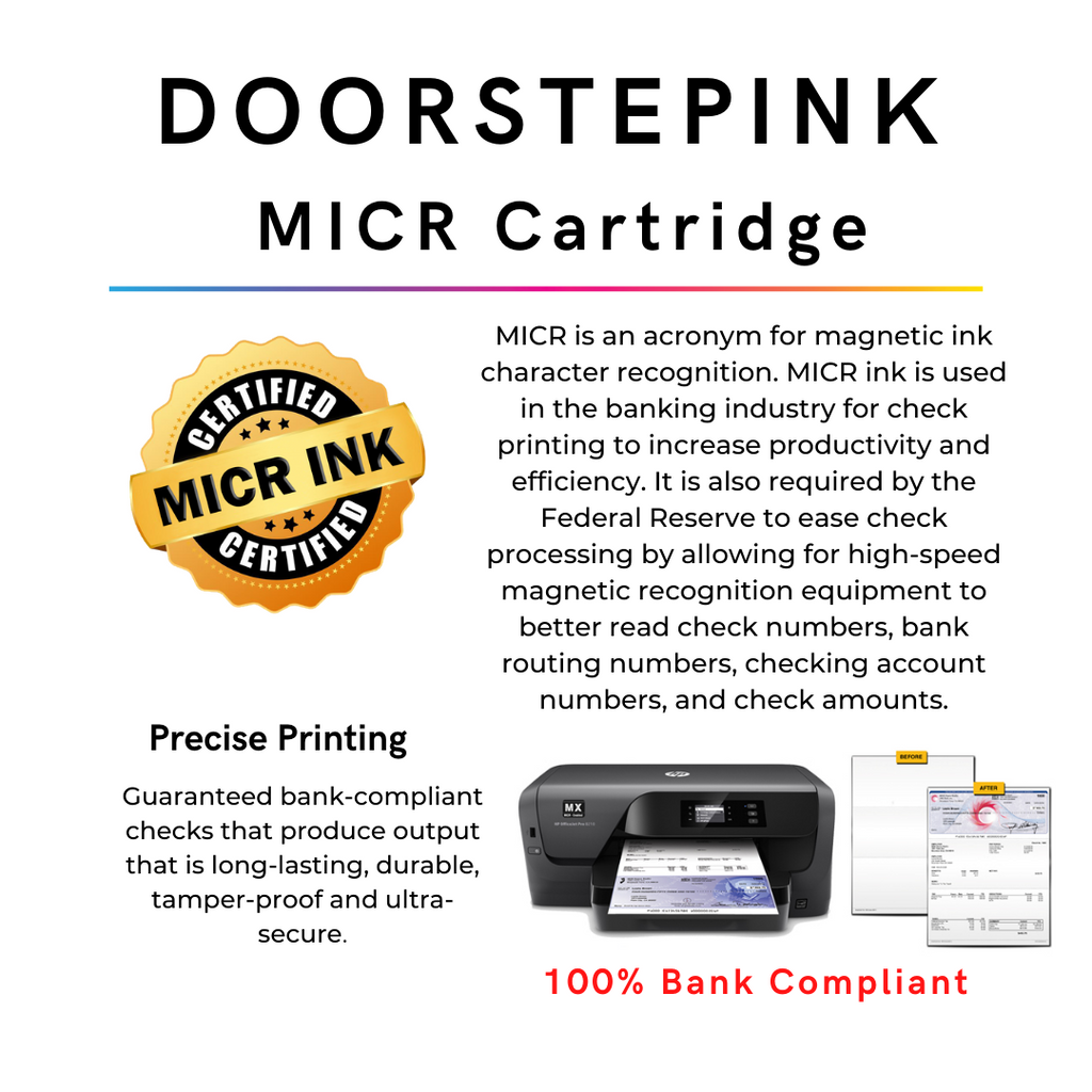 DoorStepInk Brand for Canon PG-260XL Black MICR Remanufactured in the USA Ink Cartridge